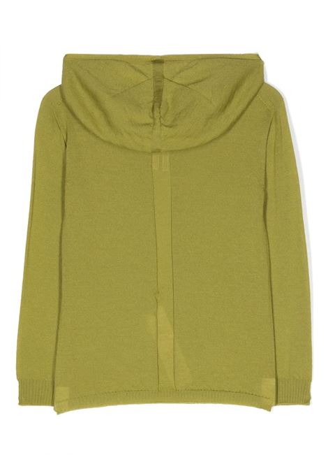 Green fine-knit sweatshirt - kids RICK OWENS KIDS | BG02C6685M32